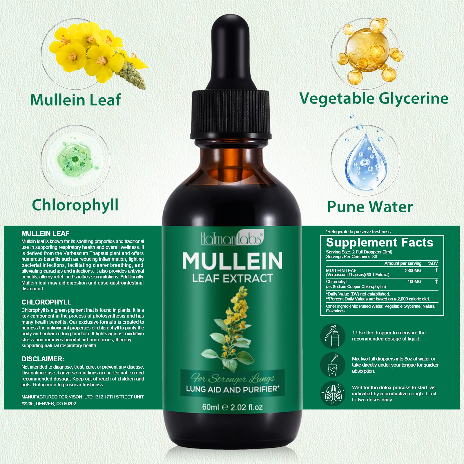 Mullein Leaf Extract - Lung & Airway Detox
